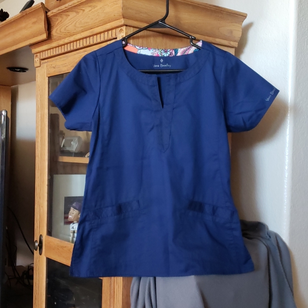 Blue Hospital Scrub top